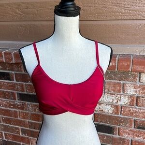 Summer Mae Criss-Cross Maternity Self Tie Bandage Bikini Top Women's Size Small